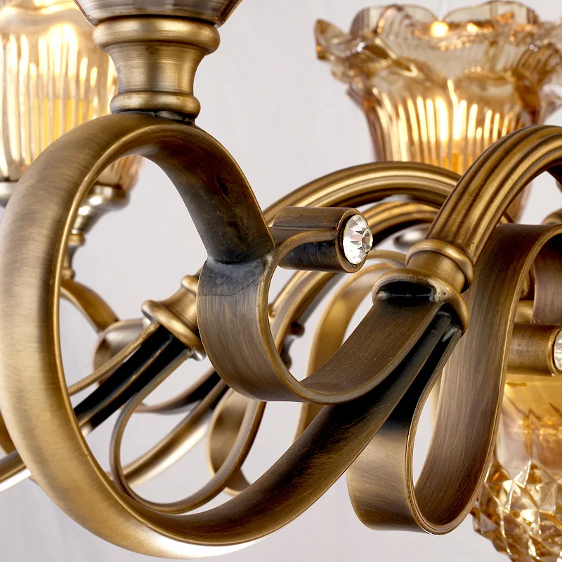 SOLFART люстра Lustre медная латунная железная лампа Освещение Подвеска Crital