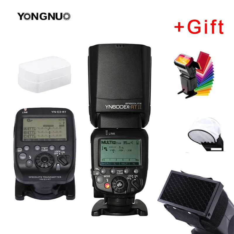 Вспышка YONGNUO для цифровых зеркальных камер Canon 6d 60d 550d 650d HSS TTL с контроллером Speedlite