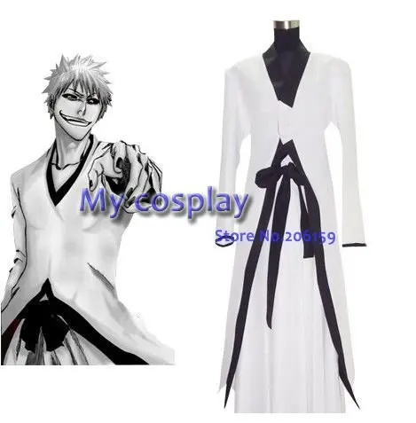 Аниме Блич Ичиго Куросаки с полой вставкой Для Мужчин's Костюмы для косплея на
