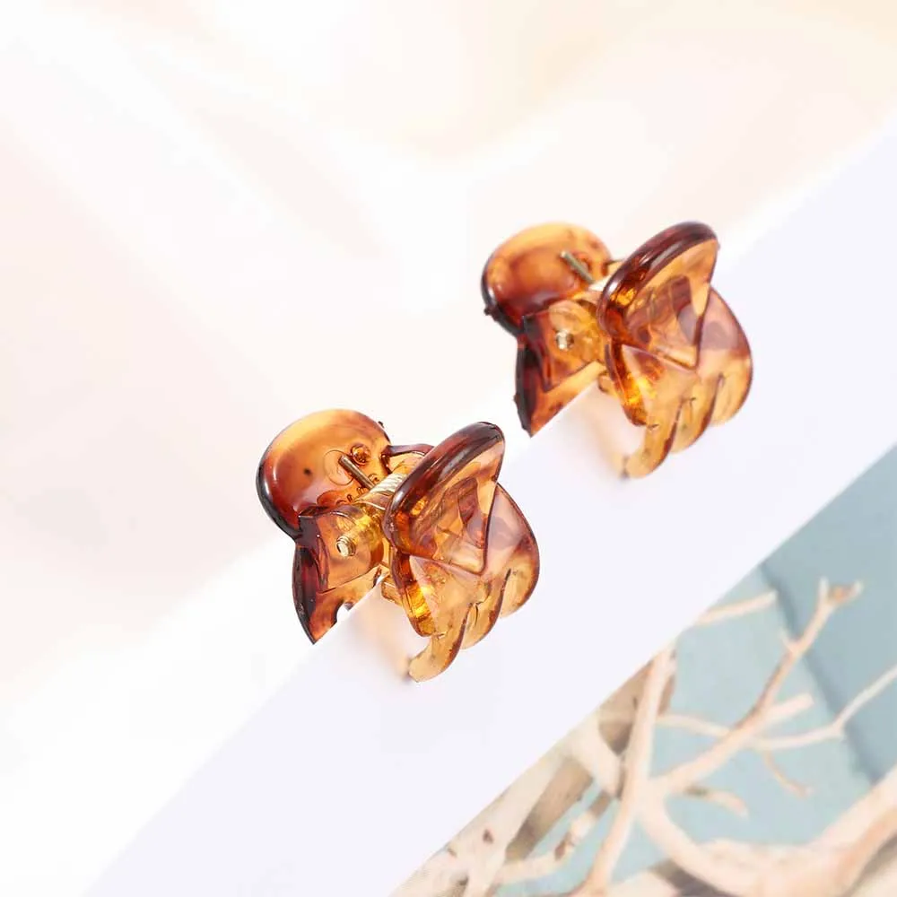 Пластиковые шарнирные Мини-зажимы для волос 12 шт. милые Пружинные зажимы женские