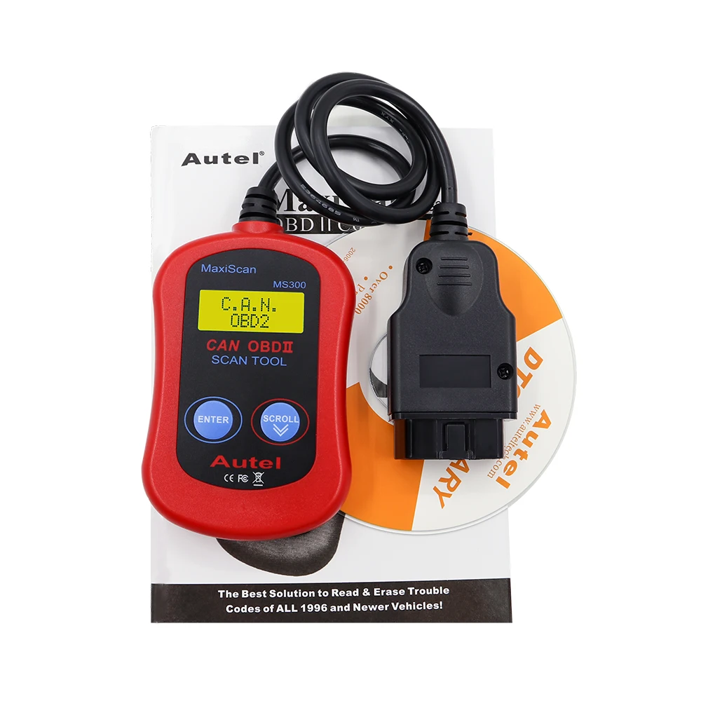 Autel maxiscan ms300 obd2 obdii сканер считыватель кодов ms 300 автомобильный диагностический