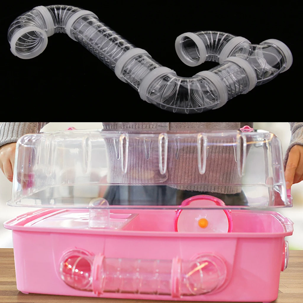 Pet Hamster Tunnel Small Animals Pipeline Fittings Tube DIY Connected Tunnel