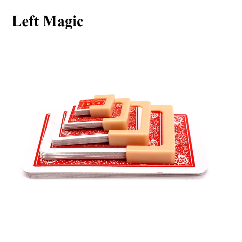 Забавные Усадочные карты волшебные трюки большая и маленькая игральная карта