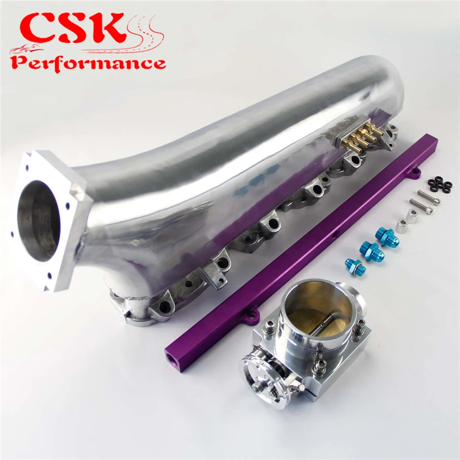 Апгрейд впускного коллектора + Топливная рейка 80 мм Универсальный Дроссельный