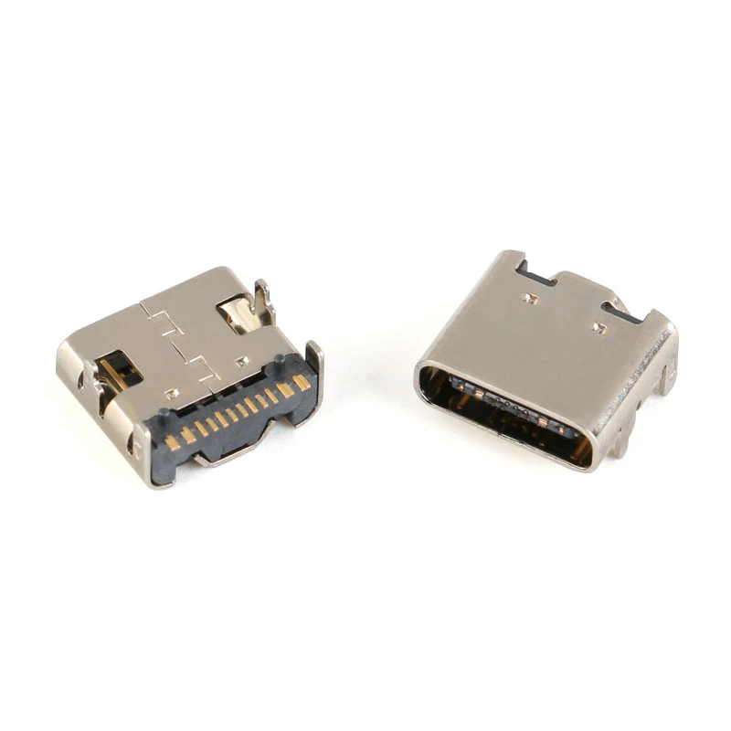 10 шт./лот 16 контактный разъем SMT Micro USB Type C 3 1 гнездо для размещения SMD DIP дизайна