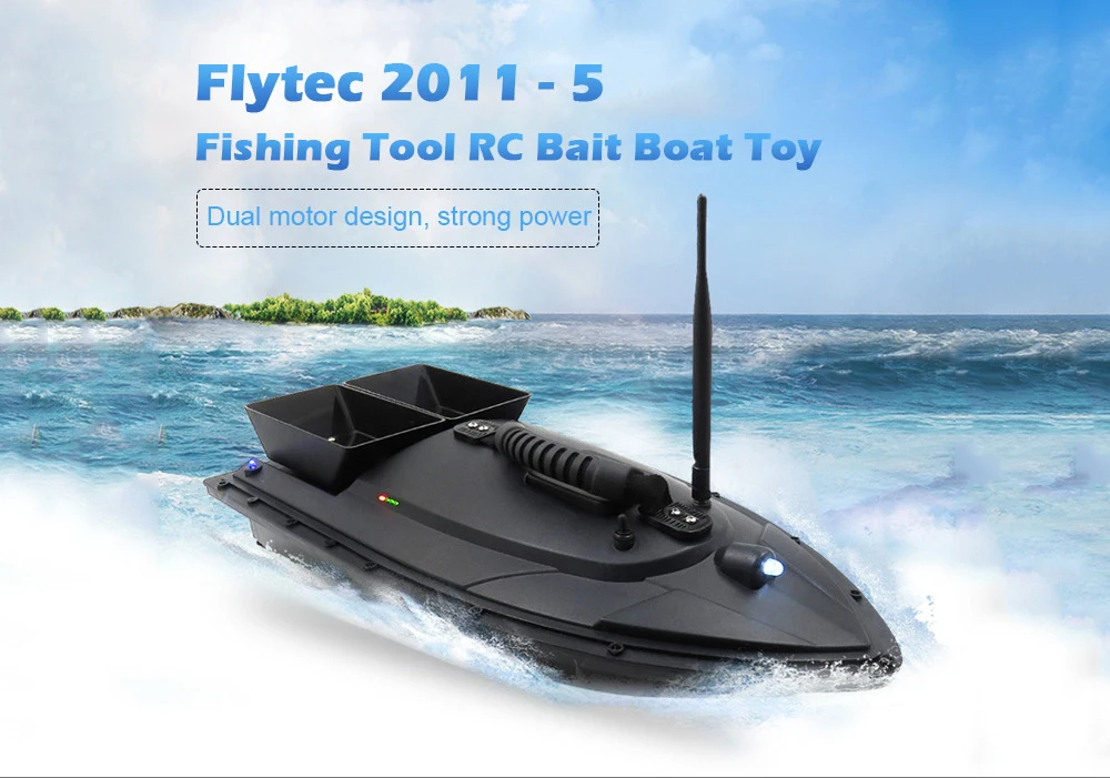 Flytec 2011-5 рыболокатор 1,5 кг загрузка 500 м RCl лодка для доставки прикорма и оснастки 2011-15A RC корабль катер RC игрушки ЕС вилка