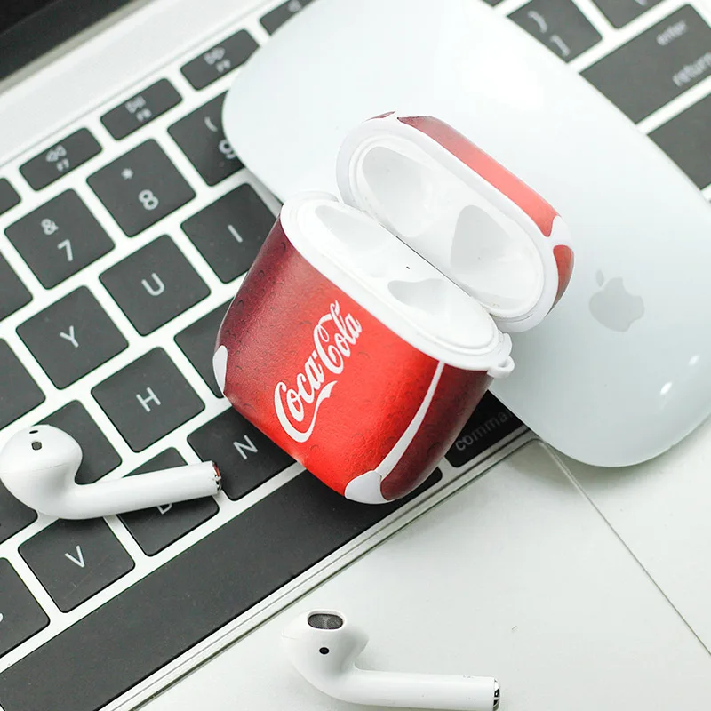 Кожаный чехол airpods для Apple, Bluetooth наушники, защитный чехол, роскошный дизайн, противоударный, защита от пыли, красный ремешок