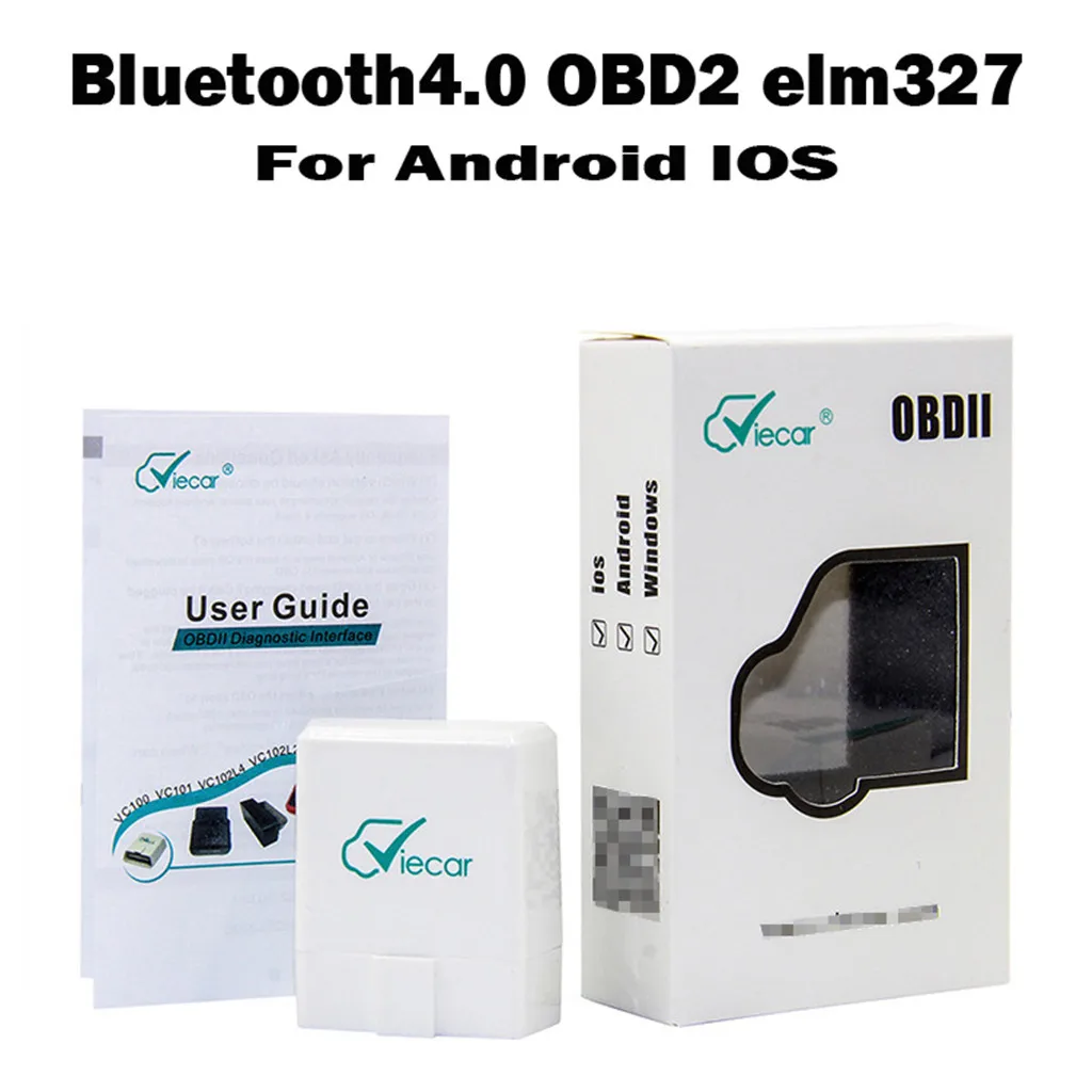Автомобильный диагностический сканер Viecar ELM327 Bluetooth 4 0 V1.5 OBD2 для ios Android Windows |