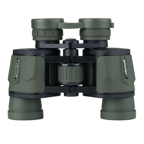 Ledarnell мощный бинокль 8x40 видения Охота Спорт Telescopio Высокое качество телескоп большой диапазон открытый - Цвет: Green
