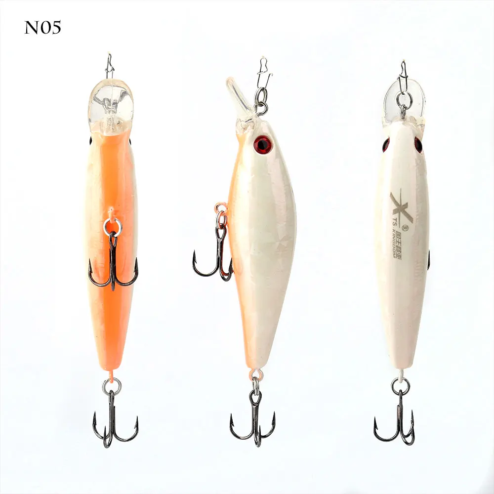 n05 Kingdom Floating Minnow 75 мм 10,5 г жесткая приманка для рыбалки приманка Джеркбейт Искусственные воблеры с 3D рыбий глаз модель 5210 - Цвет: n05