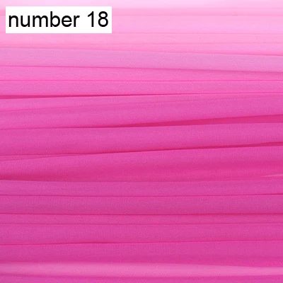 number 18 24 Цвета! 110 см 8 мм тонкий градиент шелк жоржет ткань для летнего платья блузка юбка рубашка шарф J092 - Цвет: number 18