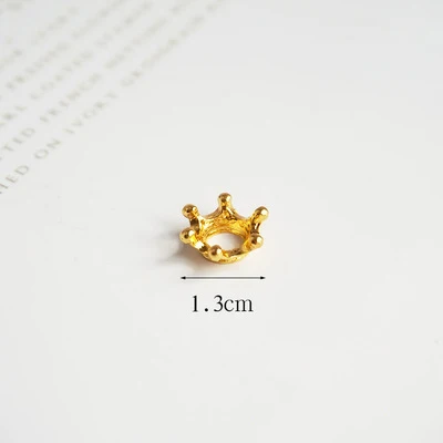 Ten pieces - gold 5 шт./компл. Металлический мини-Корона "сделай сам" пластырь для ароматерапии Аксессуары золотая корона diy ручной работы - Цвет: Ten pieces - gold