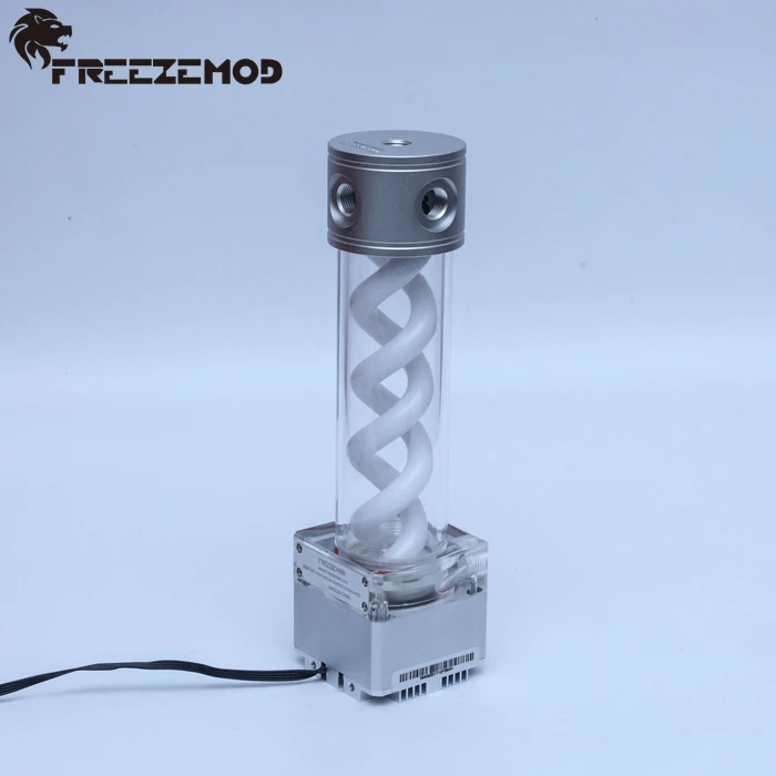 FREEZEMOD 340 мм компьютер охлаждения ПК насос водяного охладителя бак для воды PWM Скорость управления головки 4 м поток 800 л. PUB-FS6MB-34