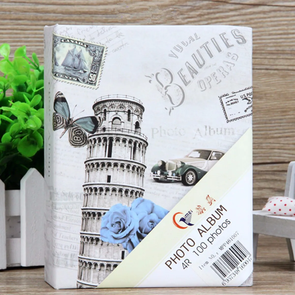 Leaning Tower 4 дюйма X 6 дюймов 100 фотографий карманы фотоальбом Interstitial Фото чехол для книги детский альбом хранения семейный Свадебный памяти подарок - Цвет: Leaning Tower
