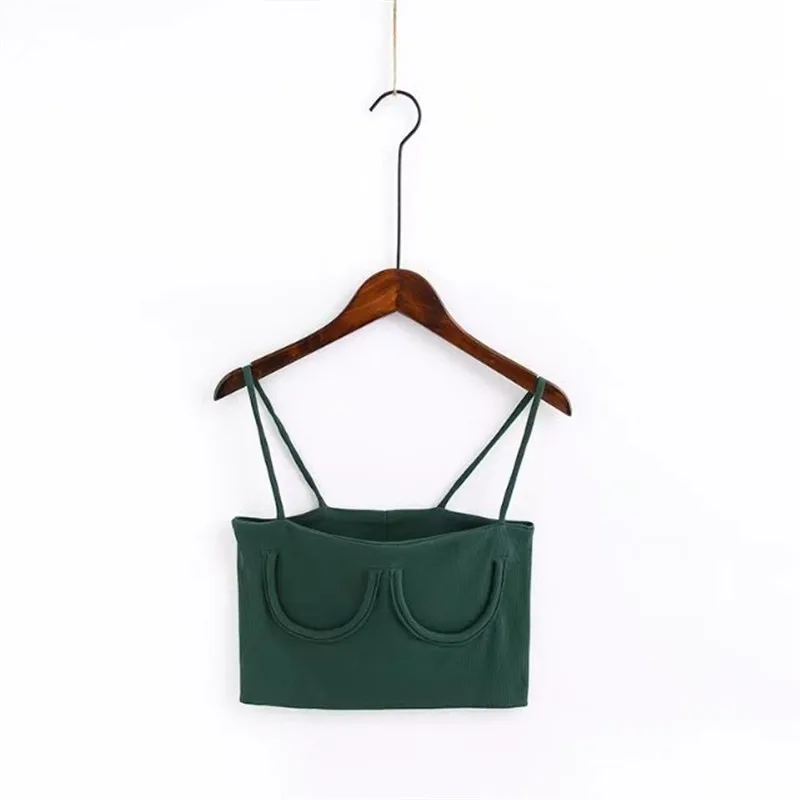 2019 Summer Sexy Camis Women Solid Spaghetti Strap Sleeveless Strapless Short Crop Tops Club Vest Female | Женская одежда
