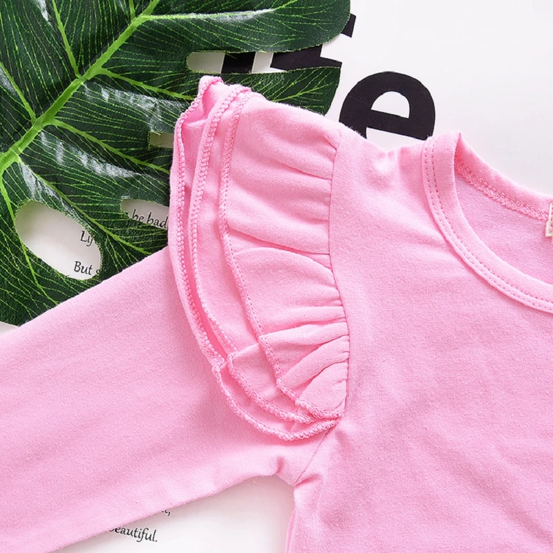 

New autumn baby girl clothes Candy colors bodysuit Long sleeve 0-24 Months Y715