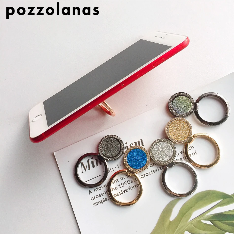 Pozzolanas кольцо на палец держатель для мобильного телефона смартфон подставка
