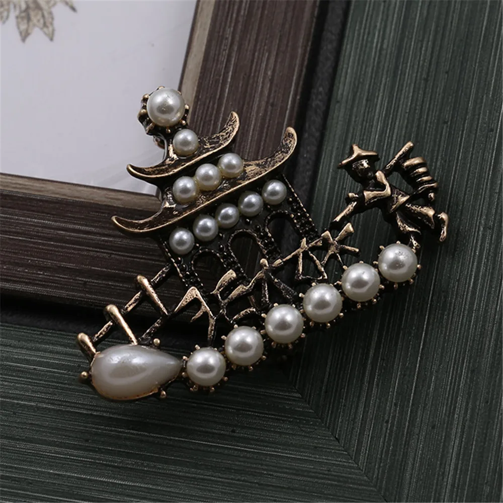 XQ с бесплатной доставкой новая ретро-брошь из серии Восточная архитектурная