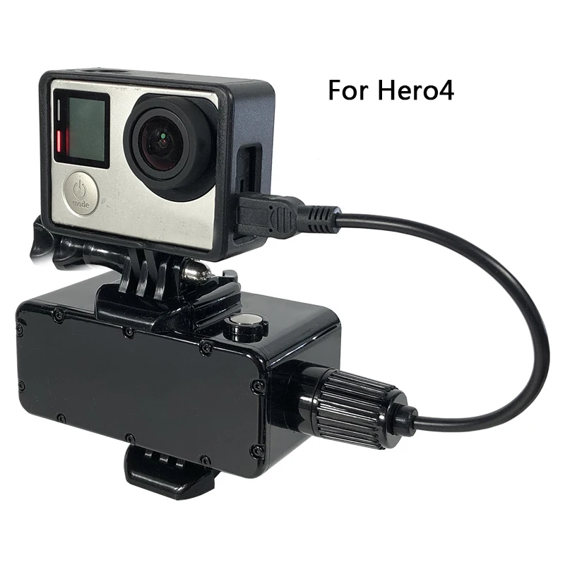 Внешний аккумулятор на 5200 мА · ч 30 м водонепроницаемый внешний для GoPro Hero 9/8/7/6/5/4/3