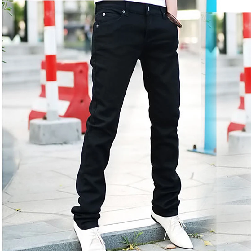 trousers vintage slim straight pants 