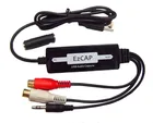EZCAP USB аудио Захват рекордер 3,5 мм RCA RL входные турникетыкассетные ленты к MP3 конвертер адаптер для Mac  Windows 1087