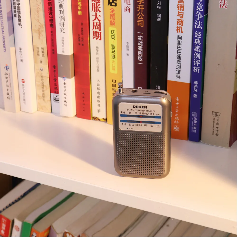 PRUNUS DEGEN DE333 Портативный мини карманный FM/AM (MW) транзистор радио отличный прием