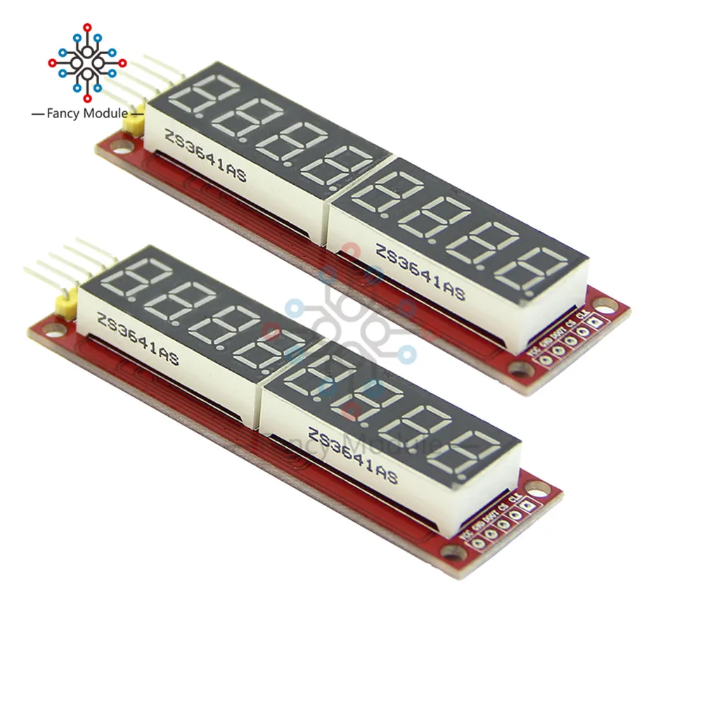 8 разрядный светодиодный дисплей MAX7219 7 сегментная цифровая трубка для Arduino Raspberry