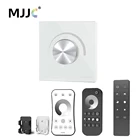 Диммер СВЕТОДИОДНЫЙ 220 В AC 230 В 110 В Беспроводной RF Поворотная стеклянная панель симистор с пультом дистанционного управления 2,4G для светодиодных ламп