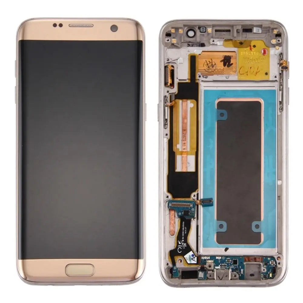 Super AMOLED 5 ''Экран для SAMSUNG Galaxy S7 край ЖК дисплей Дисплей G935 G935F G935A Touch планшета