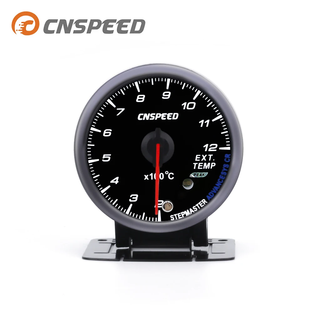 Бесплатная доставка CNSPEED 60 мм Датчик температуры выхлопного газа Белый/янтарный