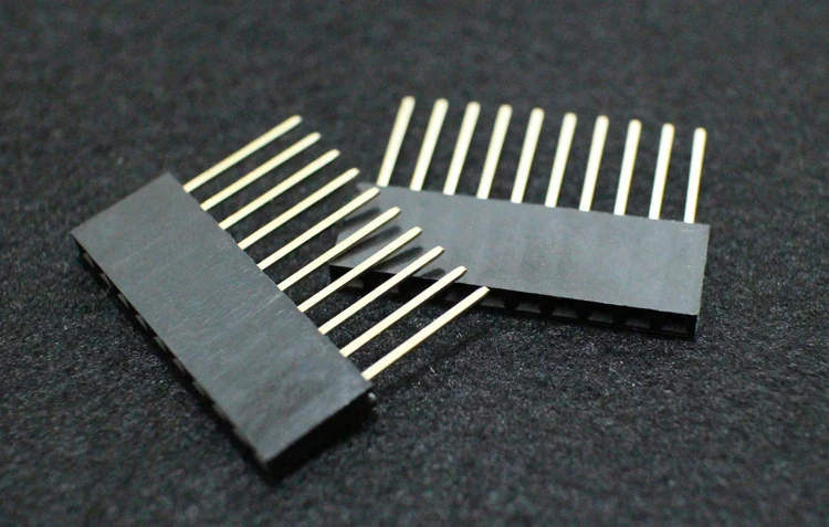 Hellotronics 20 шт./лот 8 5/0 0/10 5 мм 2 54 Шаг Штабелируемый заголовок 1x10 Pin для Arduino R3 |