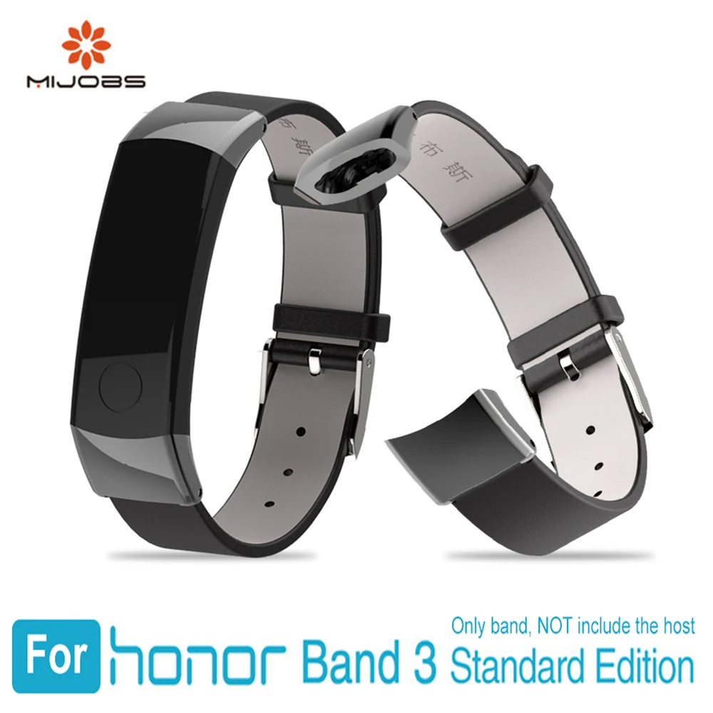 Кожаный ремешок для Honor band 3 на запястье смарт Браслет Замена Huawei Band Смарт