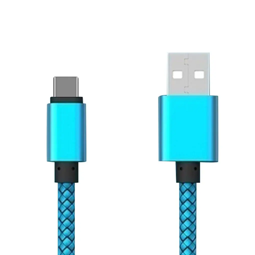 Многоцветный 1 м/2 м/3 м Быстрая зарядка usb type C кабель Мобильный телефон провод для быстрого заряда линии 2.4A USB C шнур для передачи данных