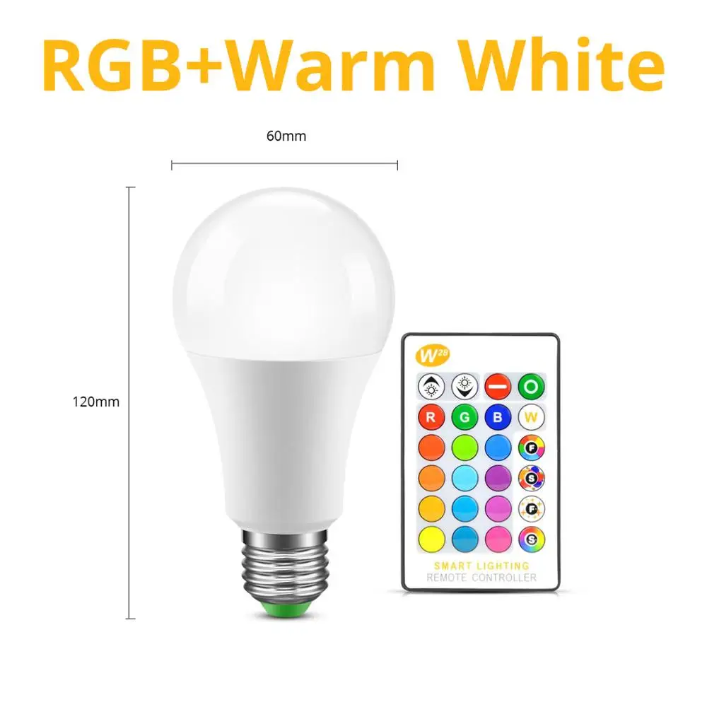 RGBWW E27 неоновый светильник RGB RGBW RGBWW неоновый светодиодный светильник 5 Вт 10 Вт 15 Вт AC85-265V неоновая вывеска с Bluetooth 4,0 App или ИК-пульт дистанционного управления светильник ing - Испускаемый цвет: RGBWW