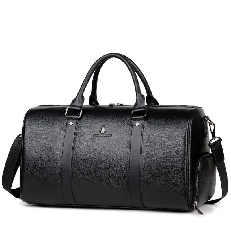 100% корова натуральная кожа мужские дорожные сумки на ночь вещевая Сумка выходные