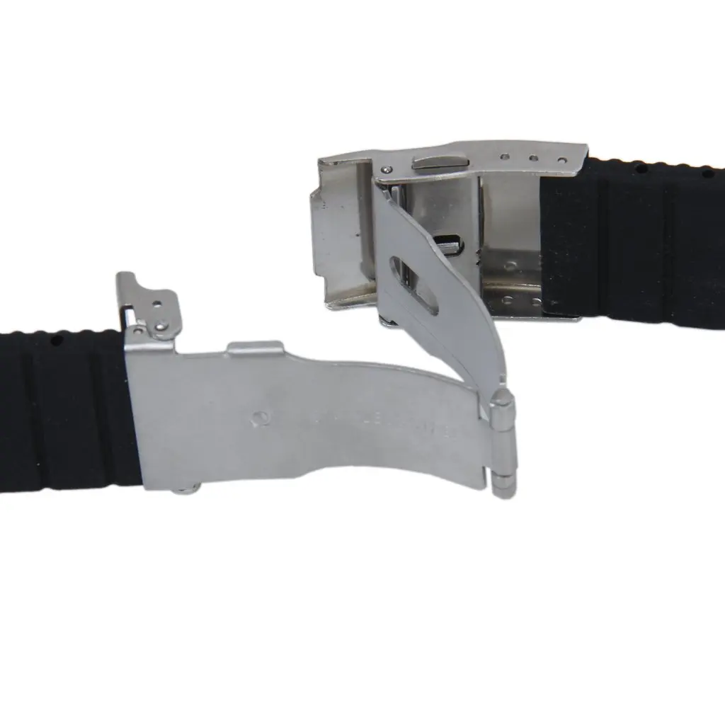 YCYS-ремешок для часов спортивный черный силиконовый резиновый с пряжкой