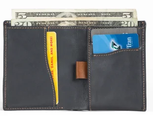 Full grain leather Новинка, модный кожаный мужской двойной RFID кошелек, черный цвет, Bellroy, ультра тонкий кошелек с отделением для монет, невидимая сумка для sd-карт - Цвет: Full grain leather