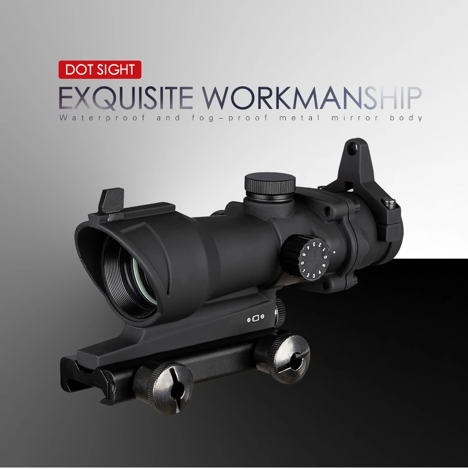 Trijicon ACOG 1X32 красный точечный прицел Оптический Прицел ACOG красный точечный прицел охотничьи прицелы с 20 мм Рельсом для страйкбола