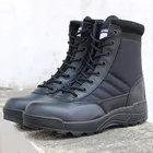 Мужские кожаные ботинки SWAT, армейские ботинки, тактические ботинки, Рабочая обувь
