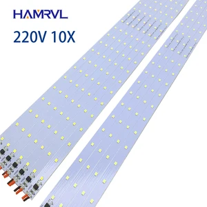 10 шт., Жесткая светодиодная лента без драйвера, 305060 светодиодная лента 220v led light bar aluminio led