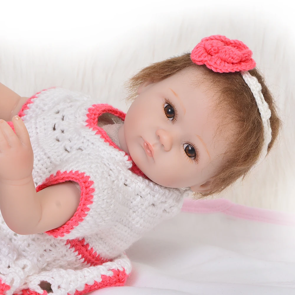 17 дюймов силиконовые куклы reborn Real Life baby Alive кукла горячая Распродажа Белая Кожа