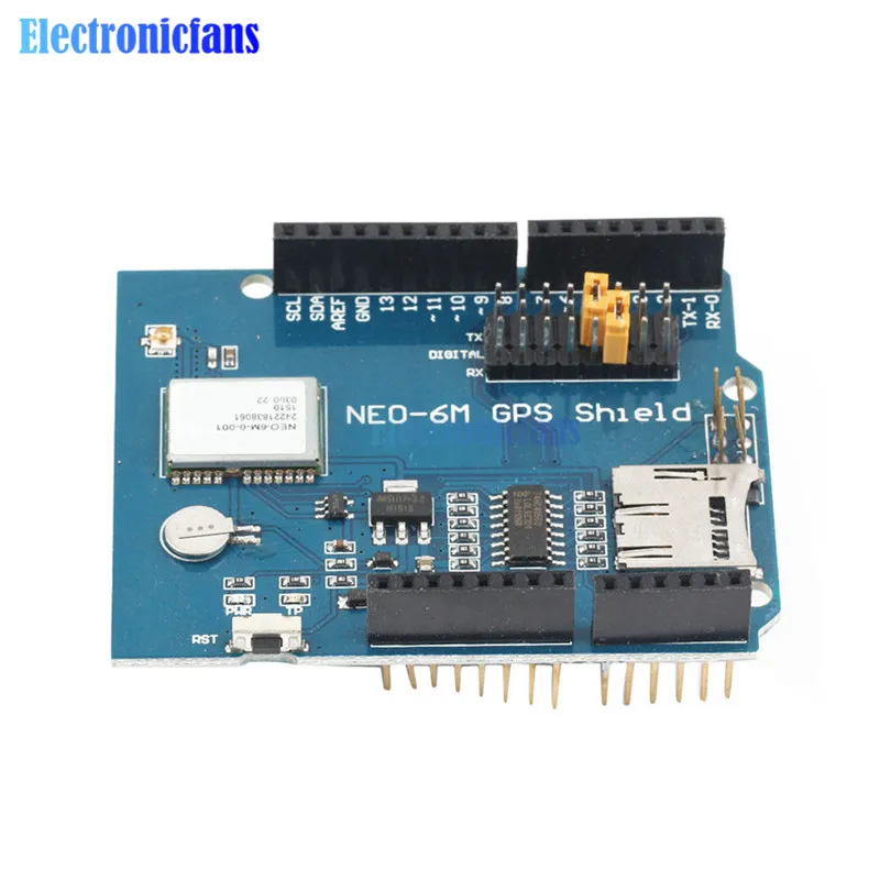 NEO-6M GPS Logger Shield Expansion Board Module SPI UART w/ SD Card Slot for Arduino UNO R3 ONE | Электронные компоненты и
