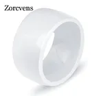 Модные ювелирные изделия zorcins, Женское кольцо, белые и синие керамические кольца для женщин и мужчин, большое обручальное кольцо
