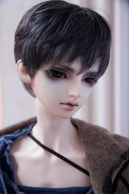 BJD кукла парики из натуральных волос для 1/3 1/4 1/6 BJD DD SD MSD YOSD дядя кукла короткие множество различных цветовых высокотемпературный провод парики из натуральных волос - Цвет: gray silver gray