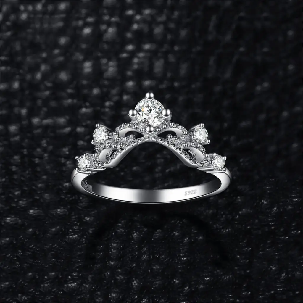 JewelryPalace Vintage 0.6ct Cubic Zirconia Anniversar Promise Wedding Engagement Ring 925 Sterling Silver Rings For Women | Украшения и