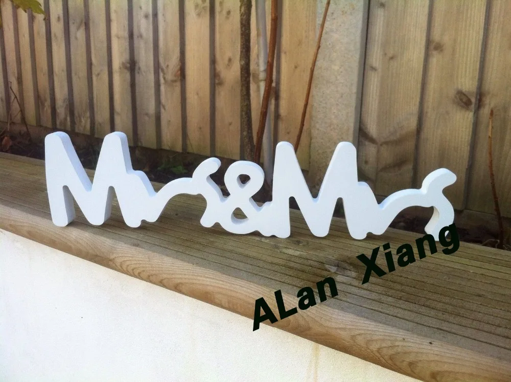 Г н г деревянный знак милая таблица свадебные DIY вариант|mr mrs|wedding decoratioletter m |