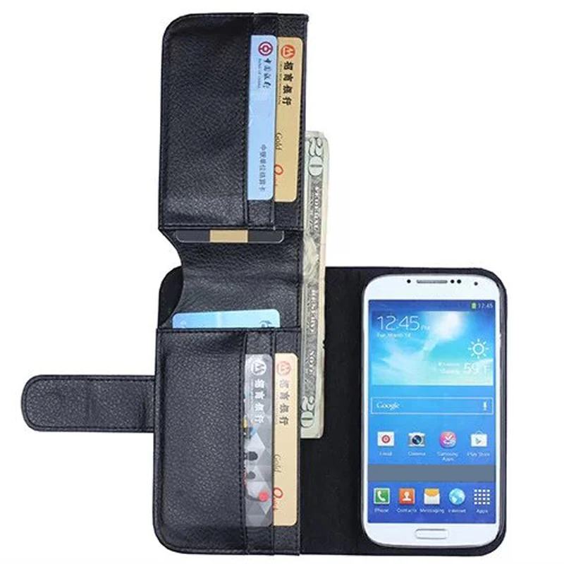 Чехол книжка из искусственной кожи в стиле ретро для Samsung Galaxy S4 i9500 SIV с подставкой