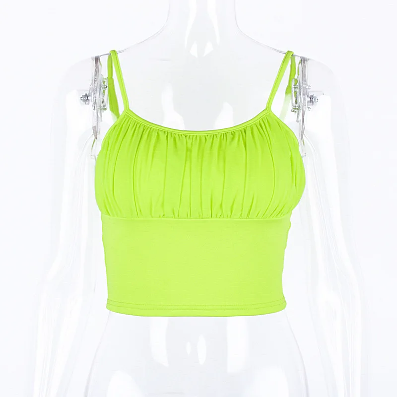 Fashion women summer top 2019 new arrivals solid 3 colors camis skinny Bottoming sexy short crop hot sale Send fast | Женская одежда