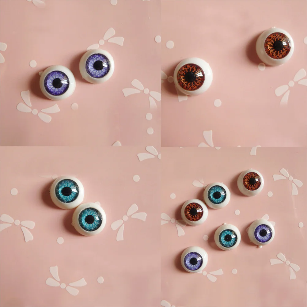 1 Pairs 12mm 5 colors Doll Eyeballs Half Round Acrylic Eyes for DIY Bear Crafts Accessories | Игрушки и хобби