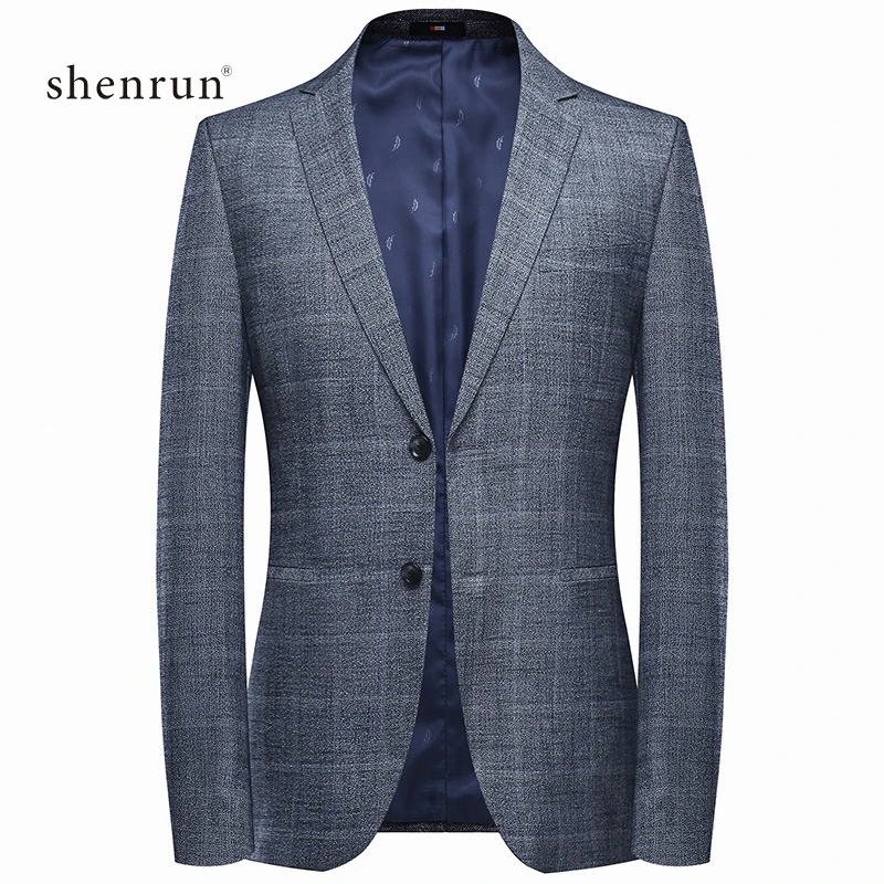 SHENRUN, новинка, высокое качество, умный, модный, серый, Деловой, Повседневный костюм пиджак, куртки для мужчин, s, блейзеры, Hombre, повседневные Пиджаки, костюмы